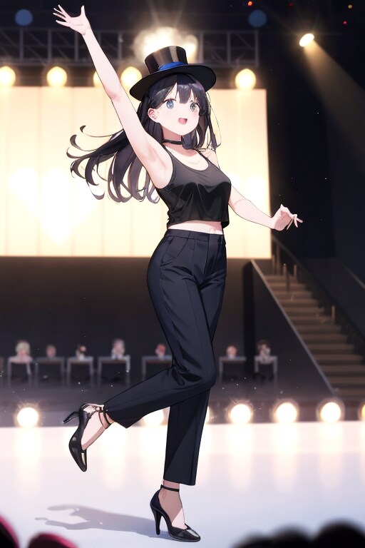 先輩アイドル歌手・黒猫絵馬　アイドルダンスフェスティバルに出演