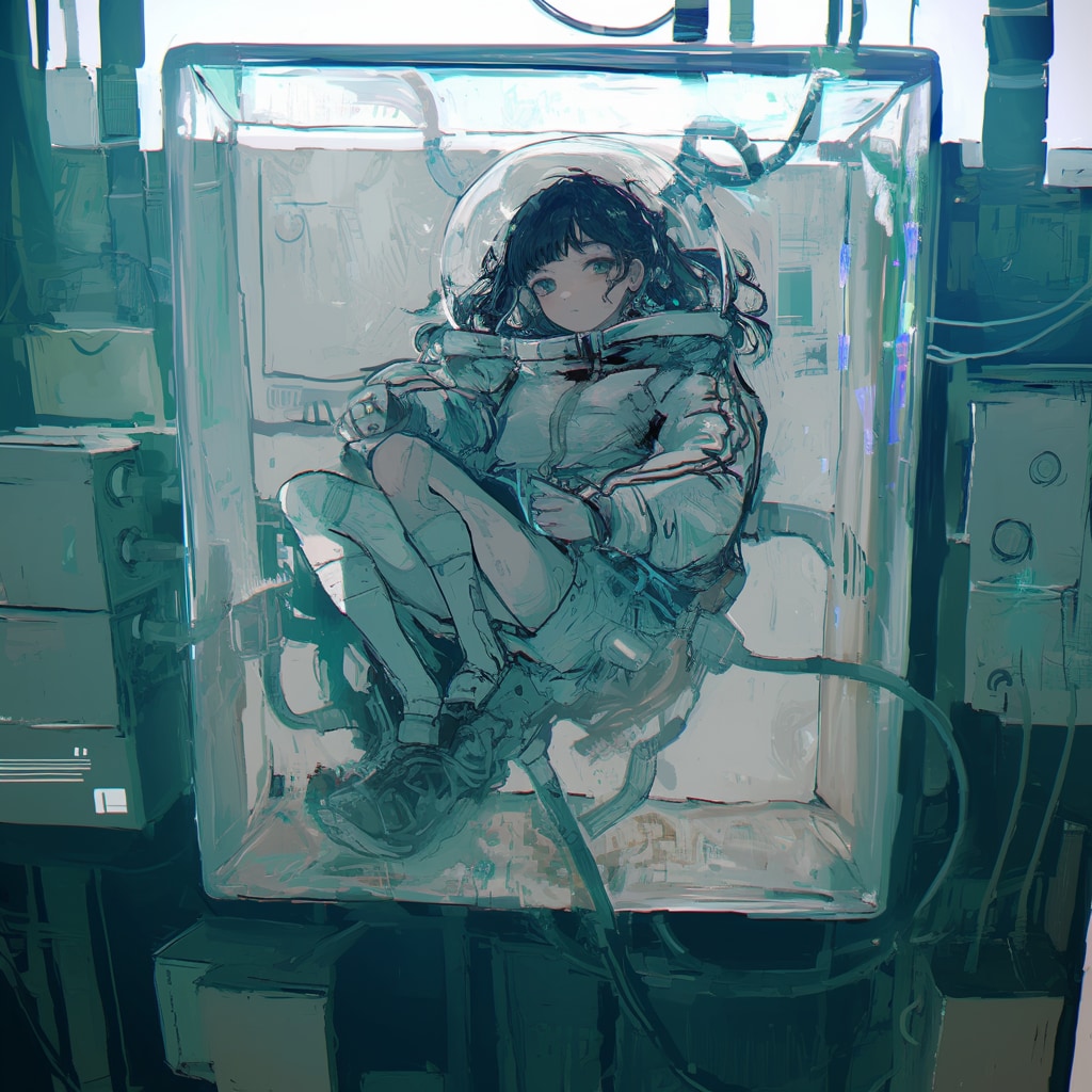 世界に取り残されたら【箱詰め少女】 | の人気AIイラスト・グラビア