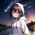 夜ふかし少女 2枚目