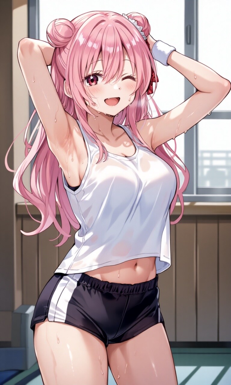 汗だくさとちゃんの腋♡