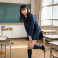 片足を上げている女学生 10枚目