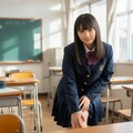 片足を上げている女学生 11枚目
