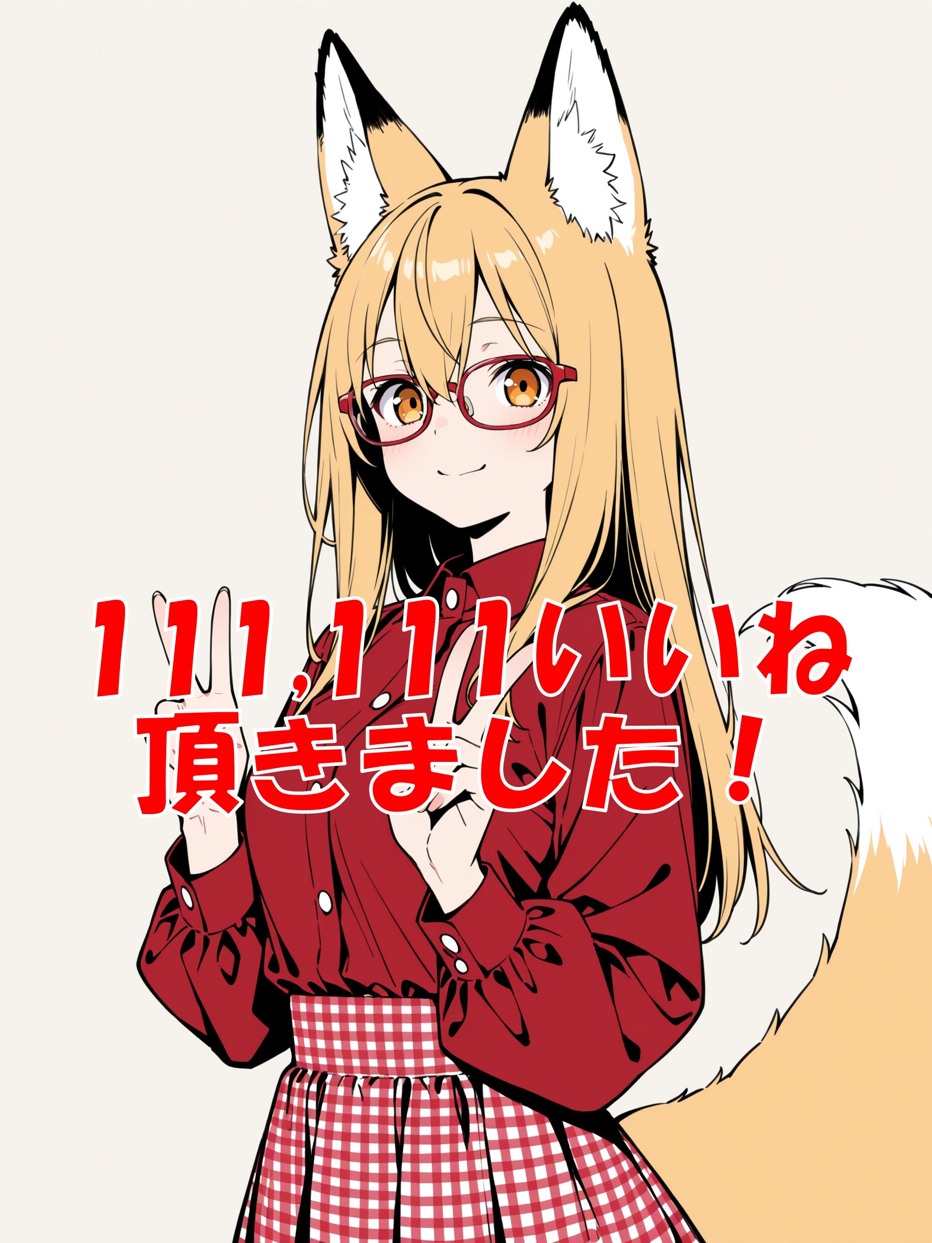 111,111いいね、頂きました！