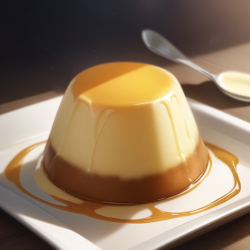 デザートはカスタードプリン