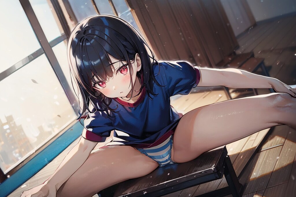 キミも一緒にストレッチを…へ？パンツ？ってどういう……！？