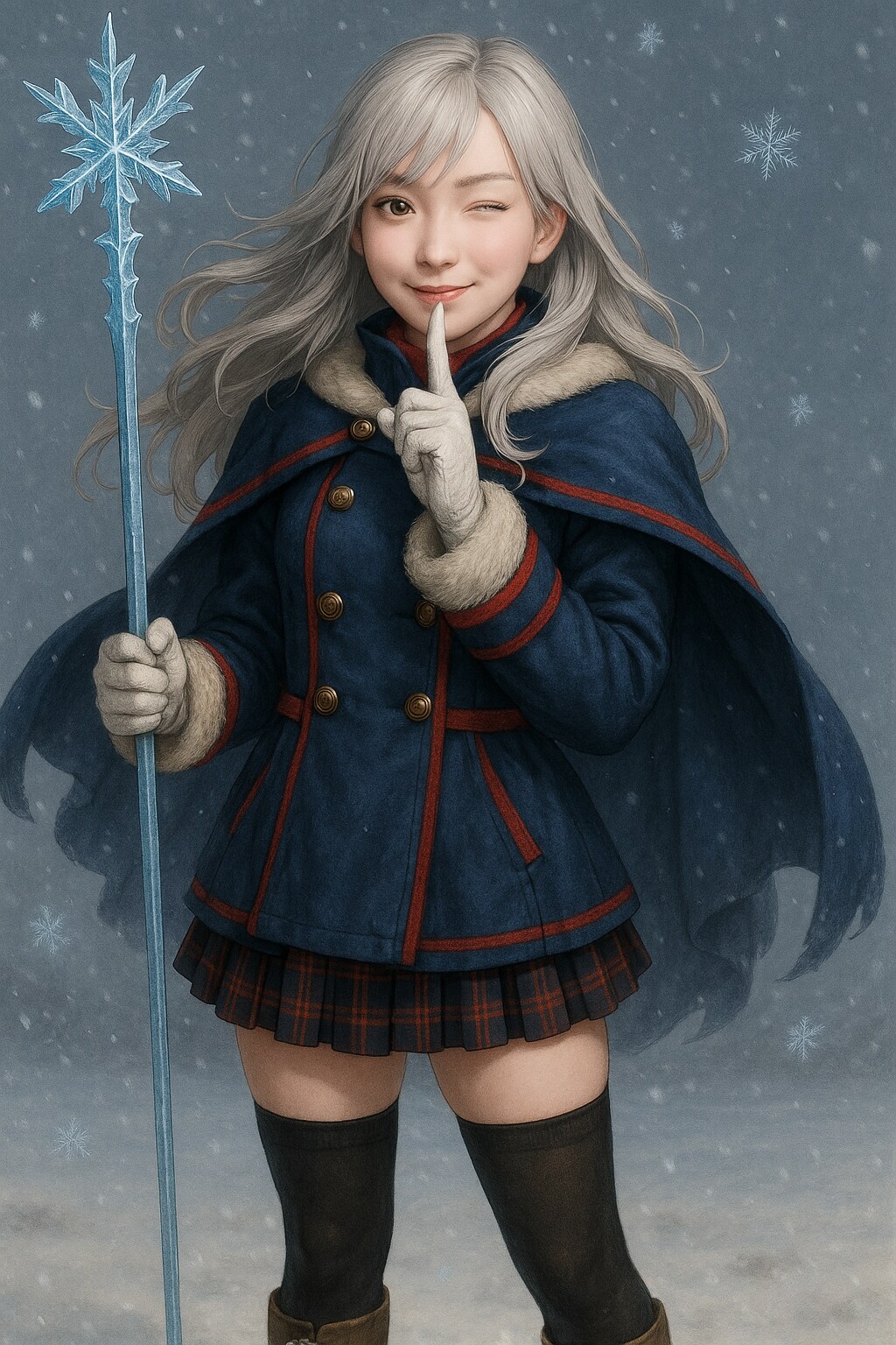 ウィンクひとつで吹雪召喚❤