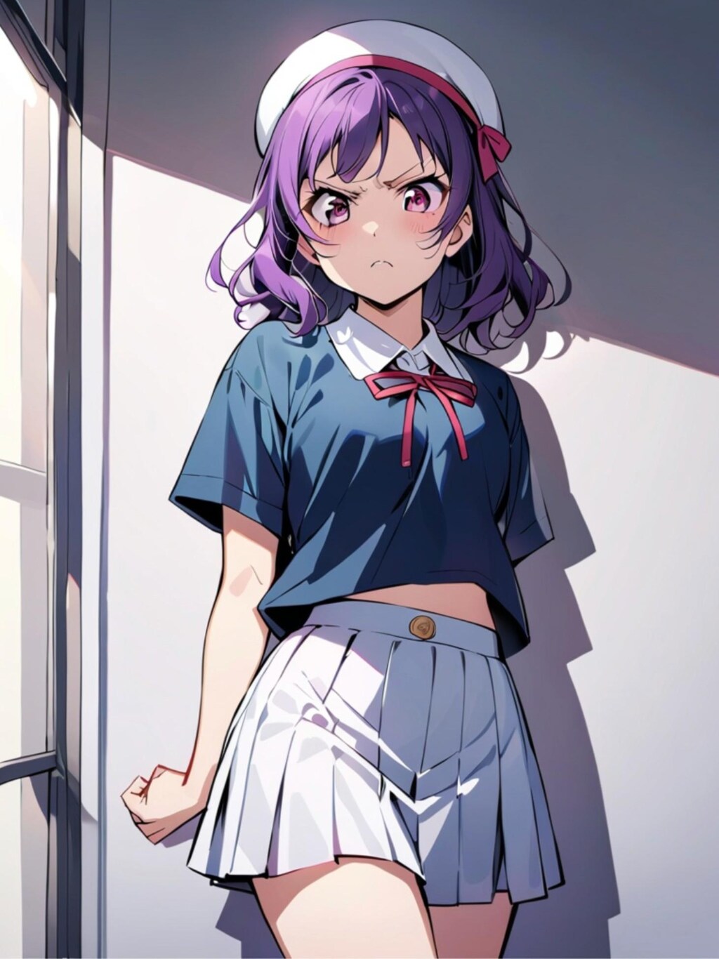 少しずつデレる紫髪ちゃん