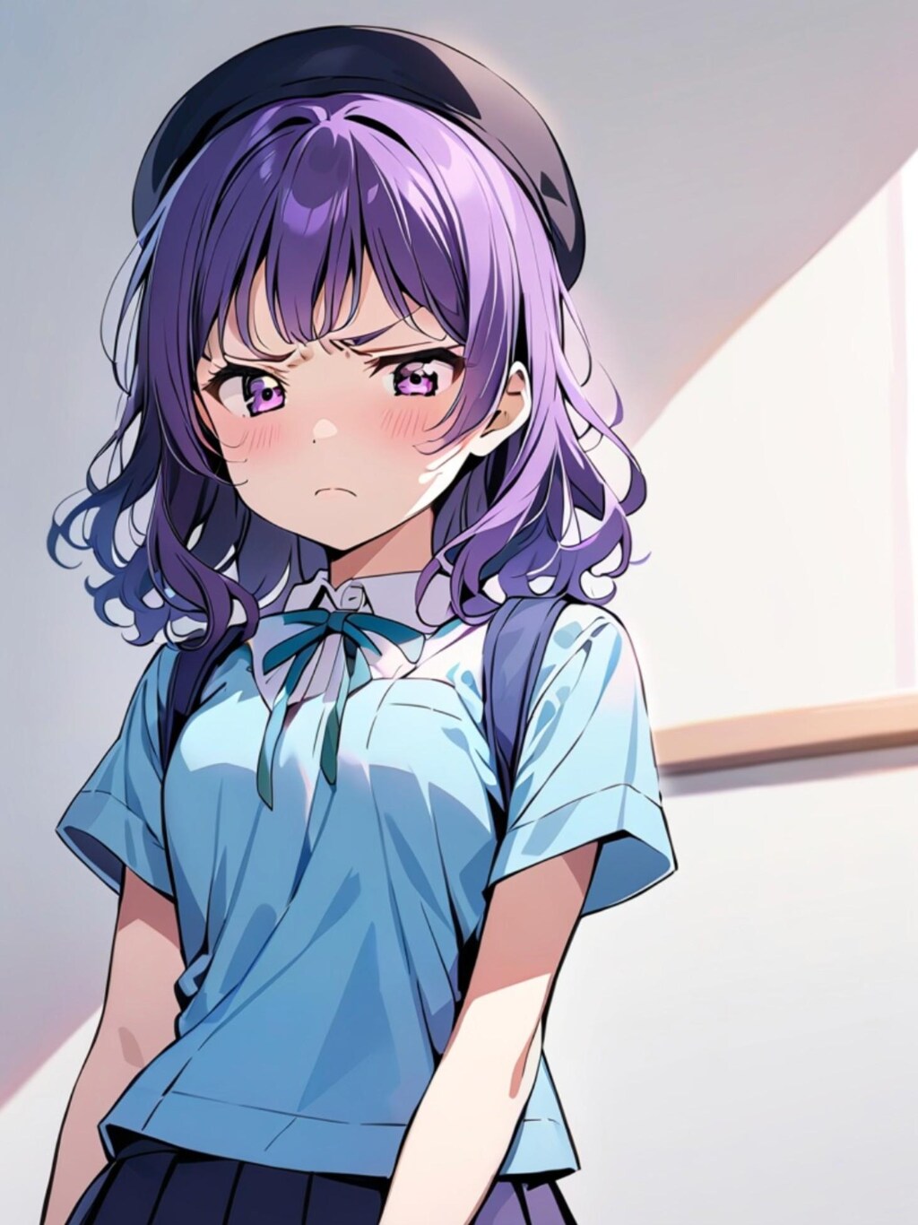 少しずつデレる紫髪ちゃん