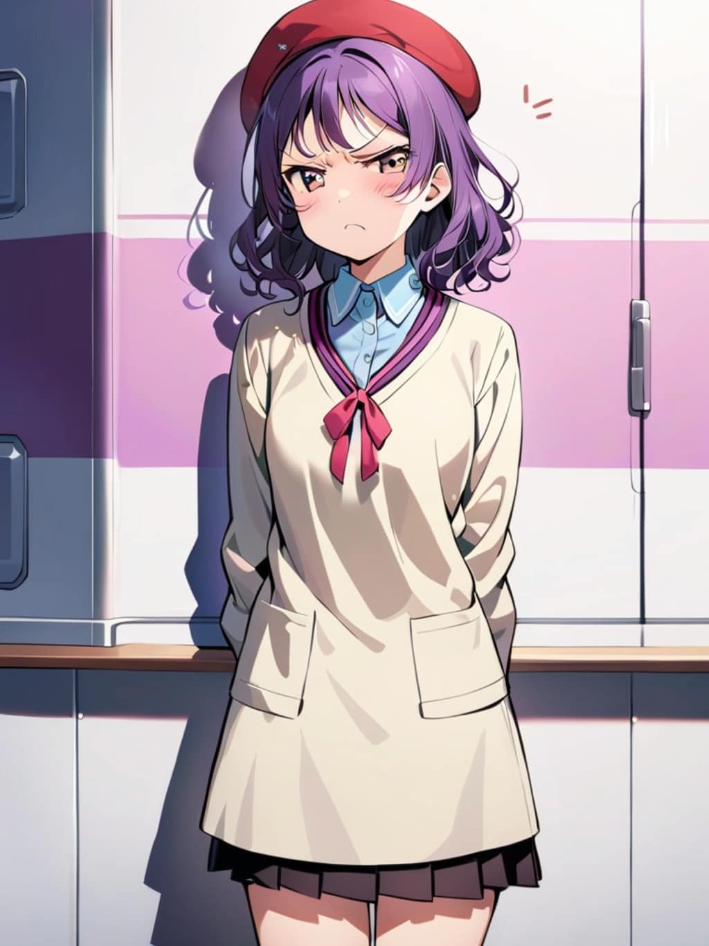 少しずつデレる紫髪ちゃん