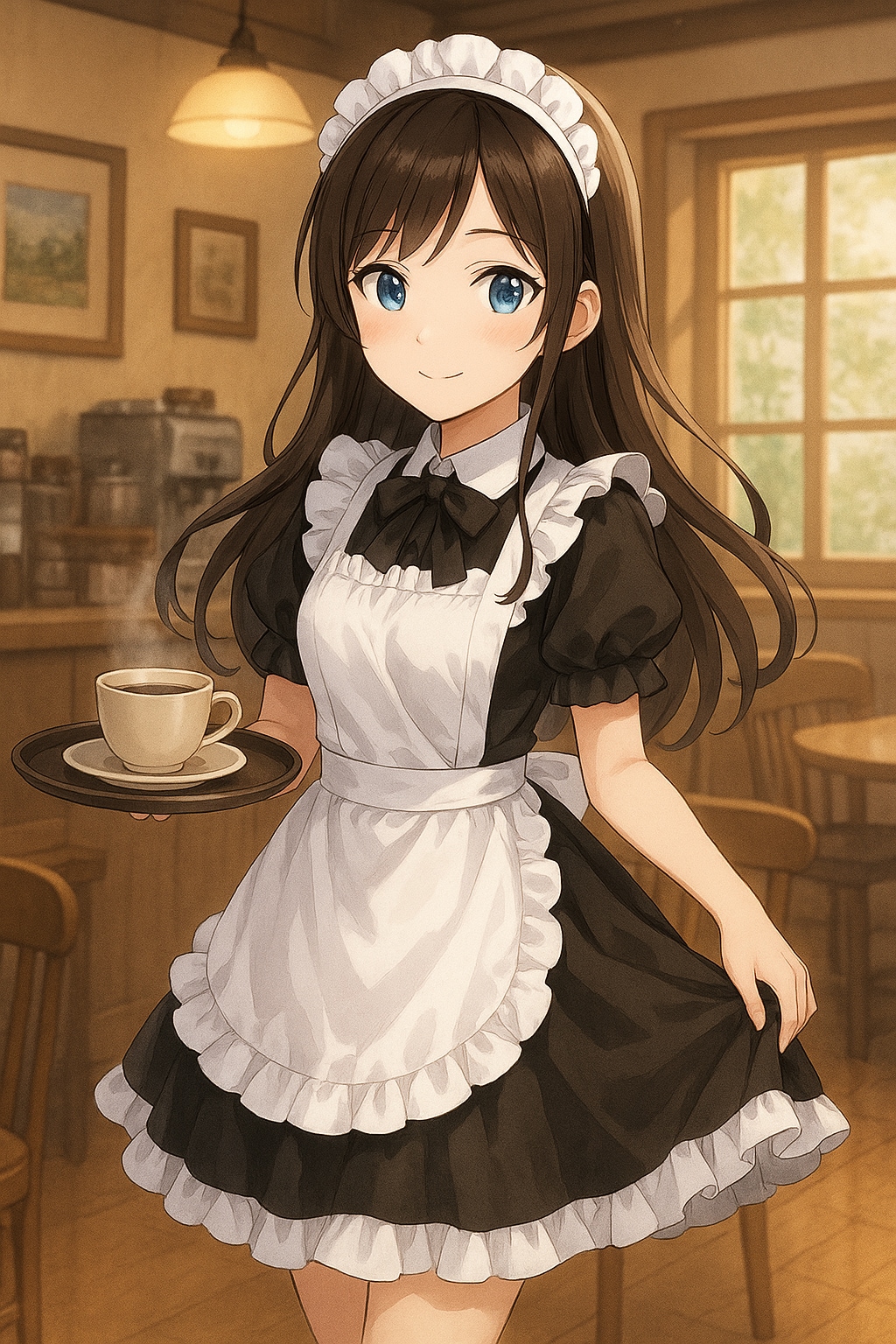 心温まるカフェの天使 | の人気AIイラスト・グラビア