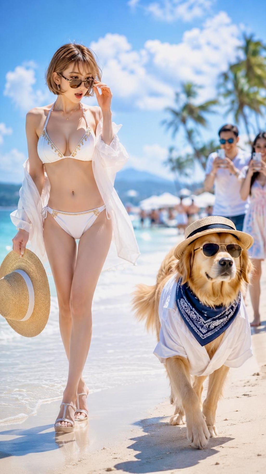 オシャレな犬