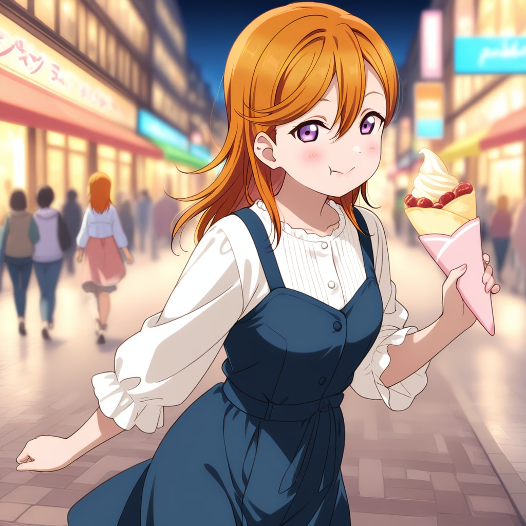 クレープを食べるかのん❤️ | の人気AIイラスト・グラビア
