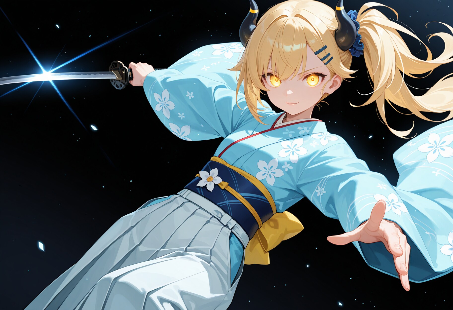 刀煌く女鬼高生さん