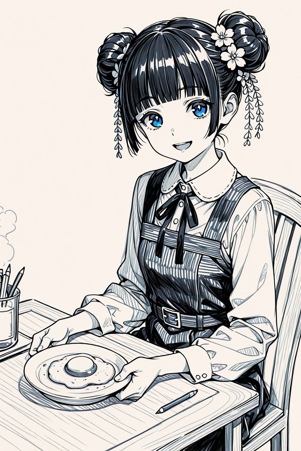 かおるのおだんごちゃんスケッチ２ | の人気AIイラスト・グラビア