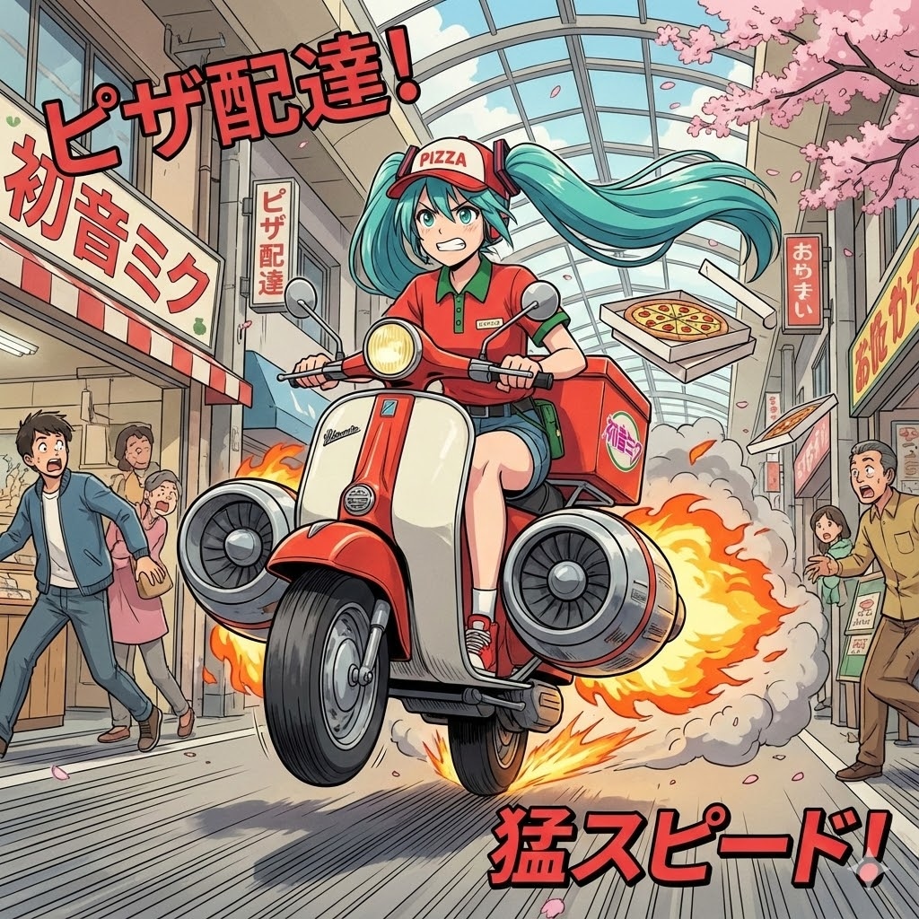 ピザの宅配🔥ジェットエンジン