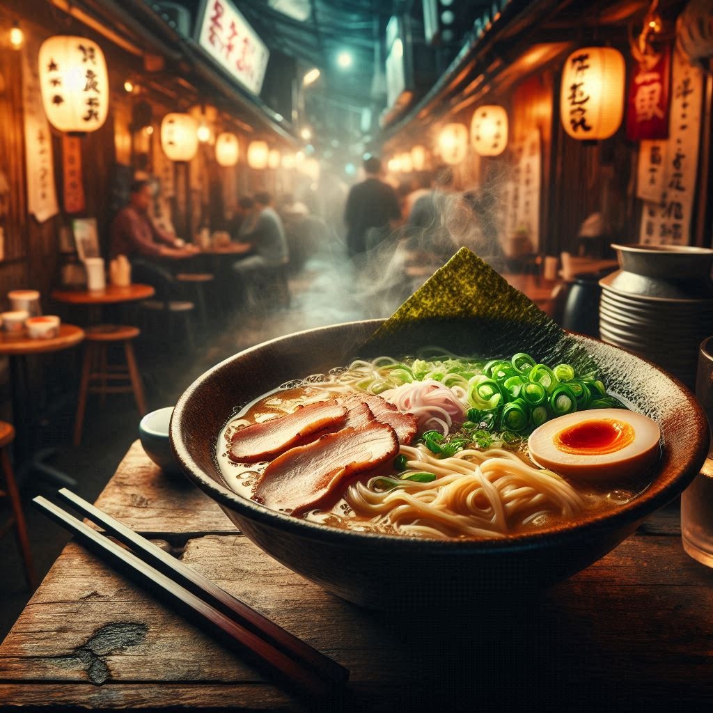 路地裏屋台のラーメン
