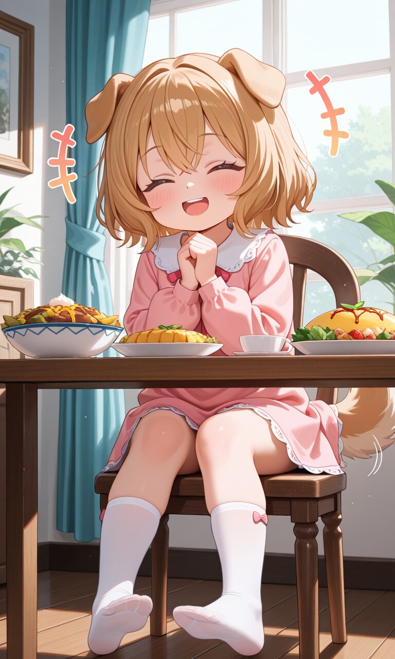 ケモミミわんこちゃんにリアル料理#2 | の人気AIイラスト・グラビア