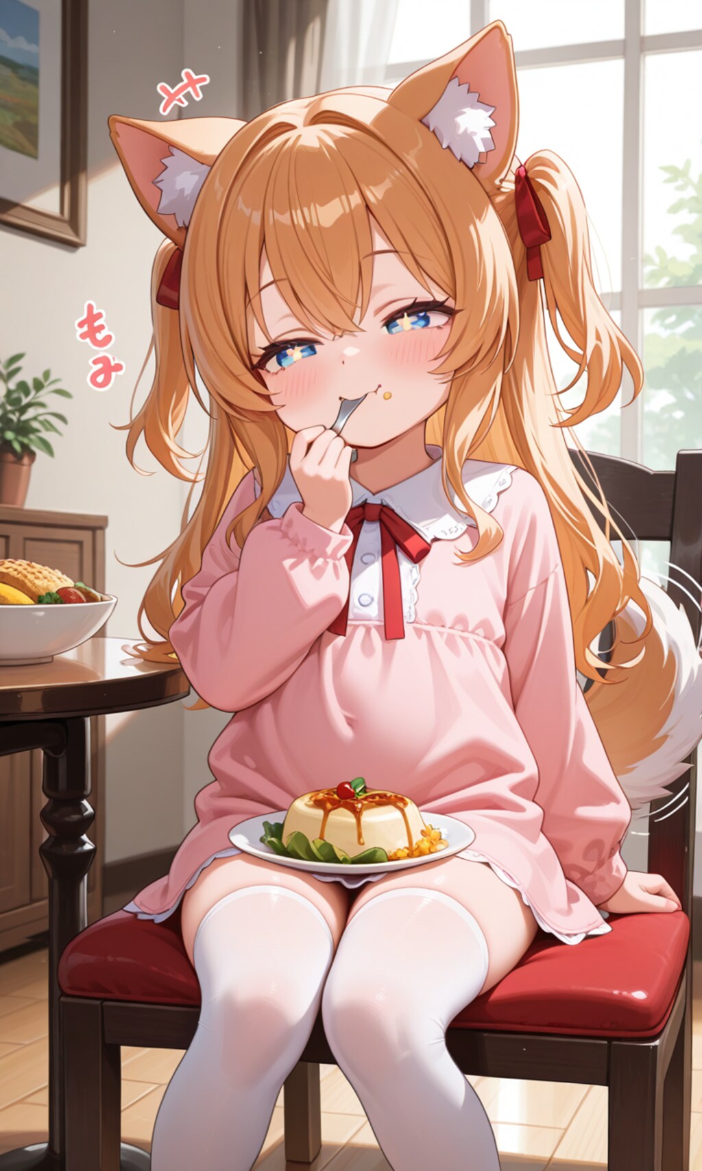 ケモミミわんこちゃんにリアル料理#2