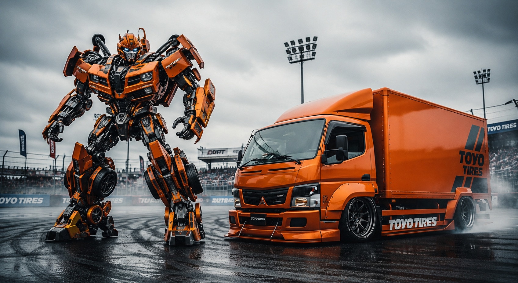 トーヨータイヤ三菱ふそうトラックのドリ車トランスフォーマー | の人気AIイラスト・グラビア