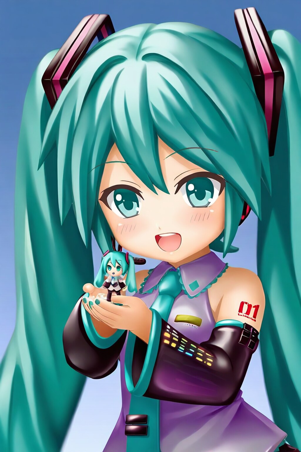 フィギュアを持つフィギュア