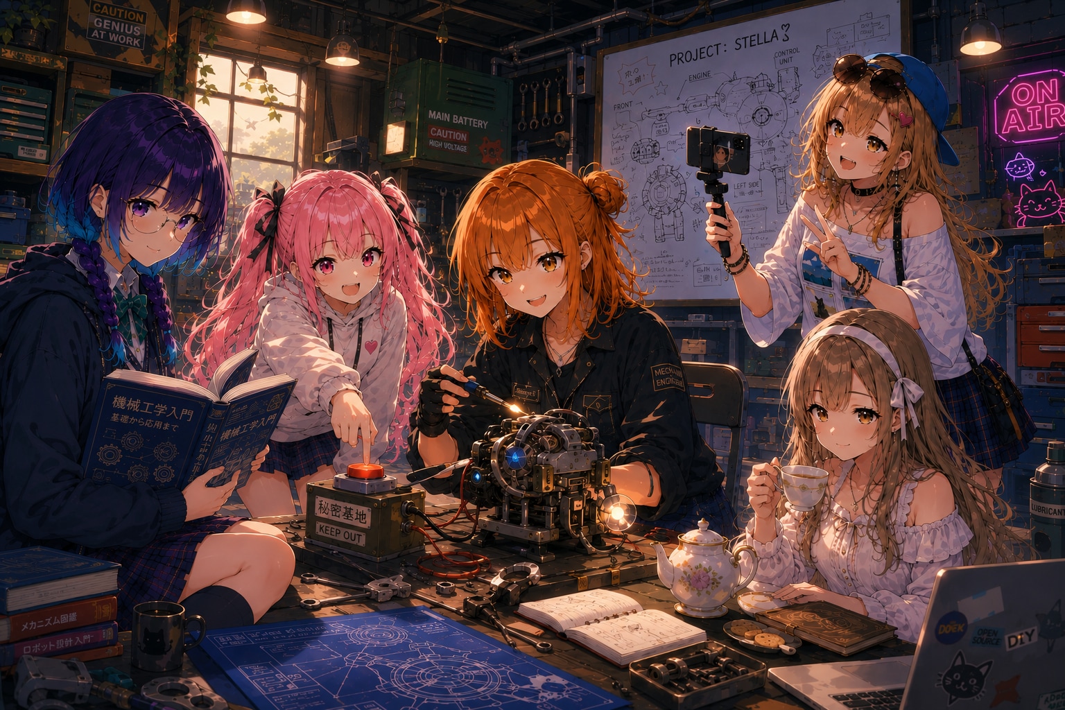 砂堀高等学校女子2年生ズ② | の人気AIイラスト・グラビア