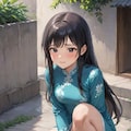 アオザイ着て我慢できない女の子たち 3枚目
