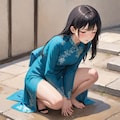 アオザイ着て我慢できない女の子たち 11枚目