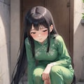 アオザイ着て我慢できない女の子たち 4枚目