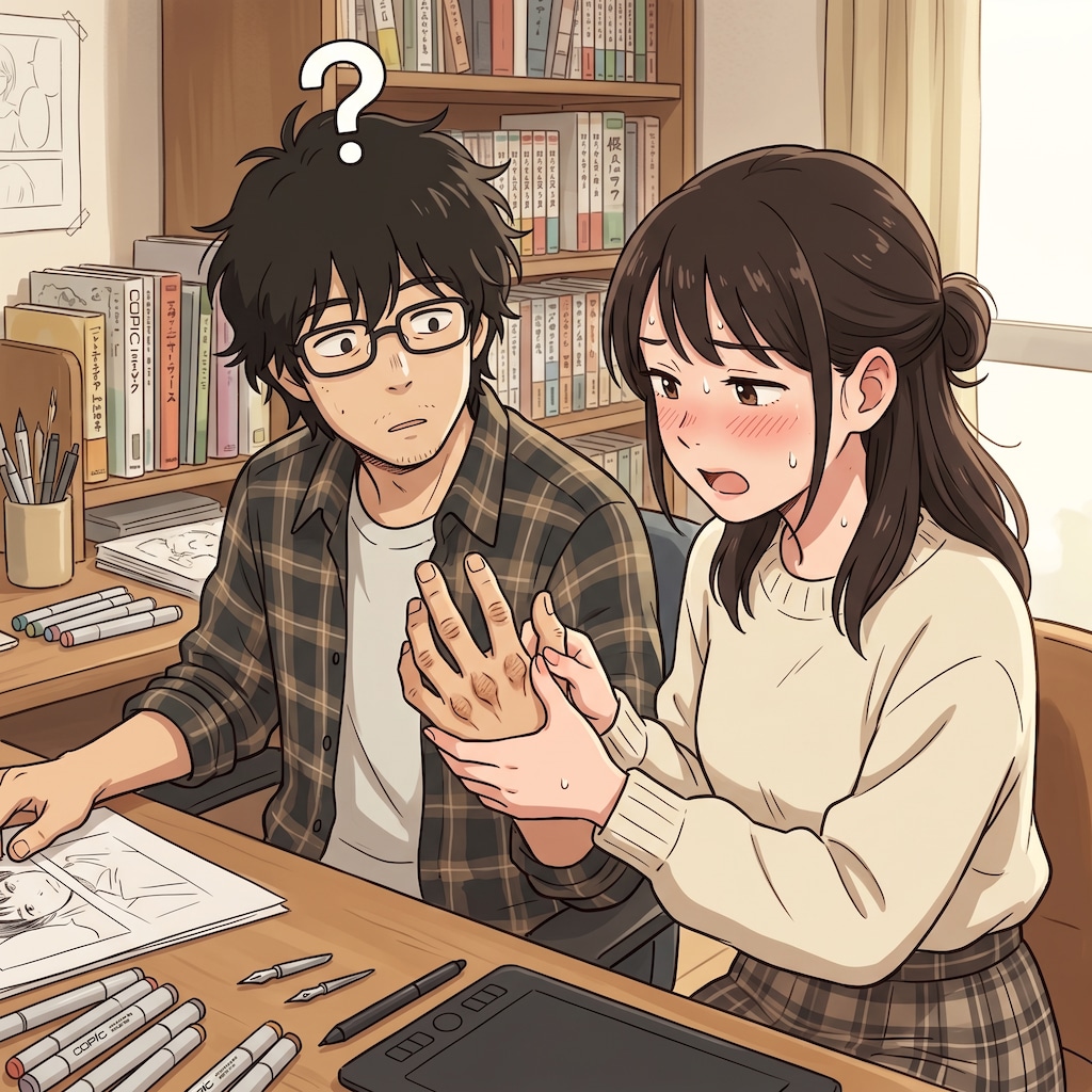 ペンだこが好きな女性