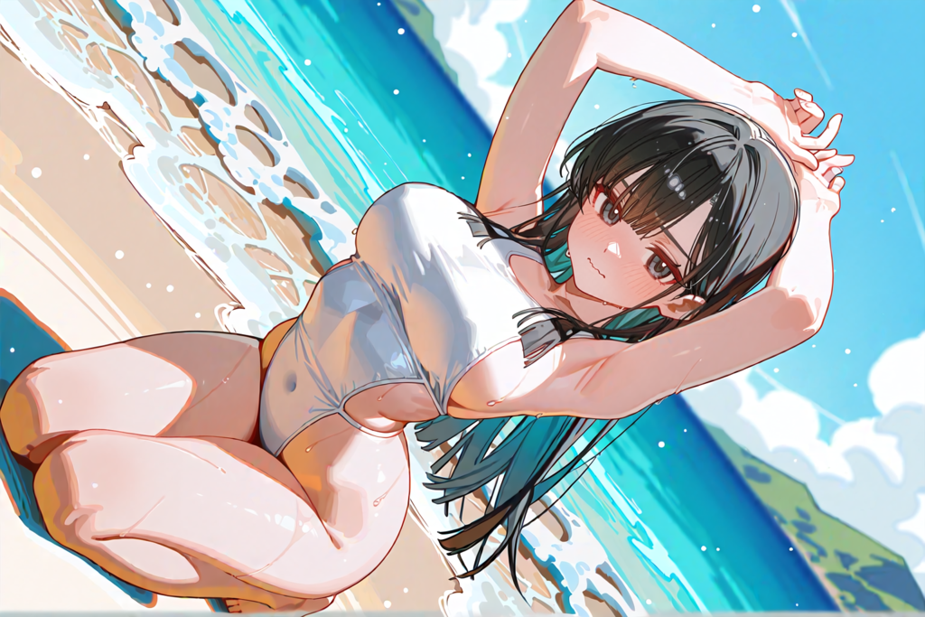 一定の角度からは見えない水着