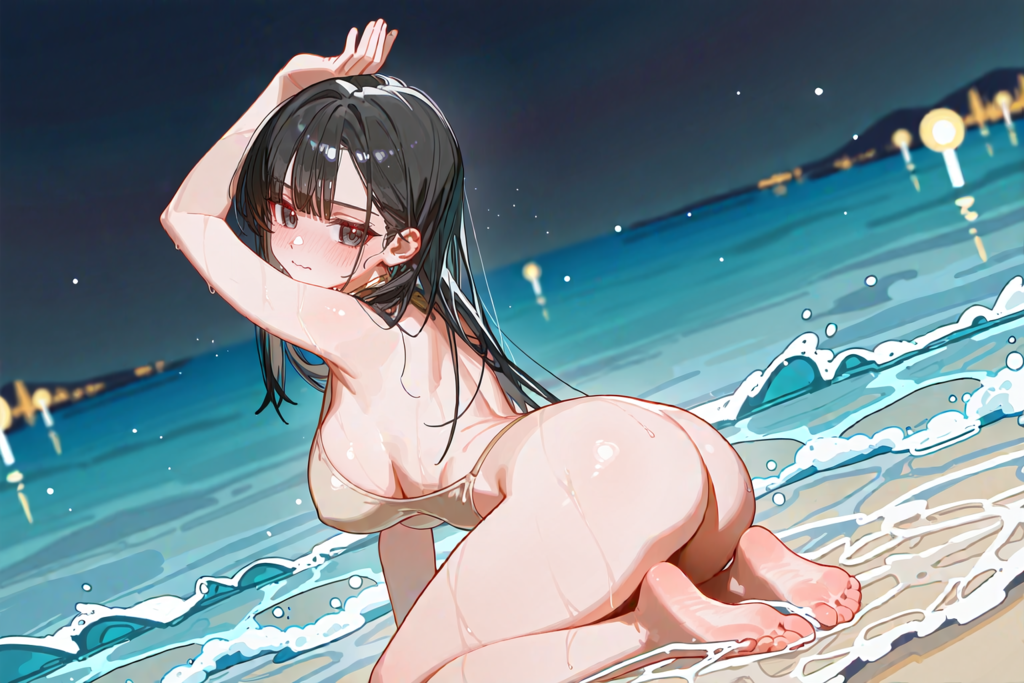 一定の角度からは見えない水着