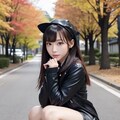 AIポートレート　公園にて 10枚目