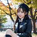 AIポートレート　公園にて 3枚目