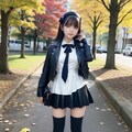 AIポートレート　公園にて 5枚目