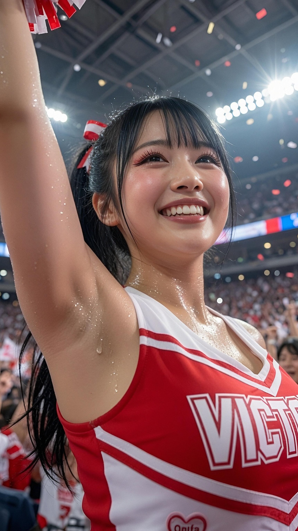 汗だくチアリーダー