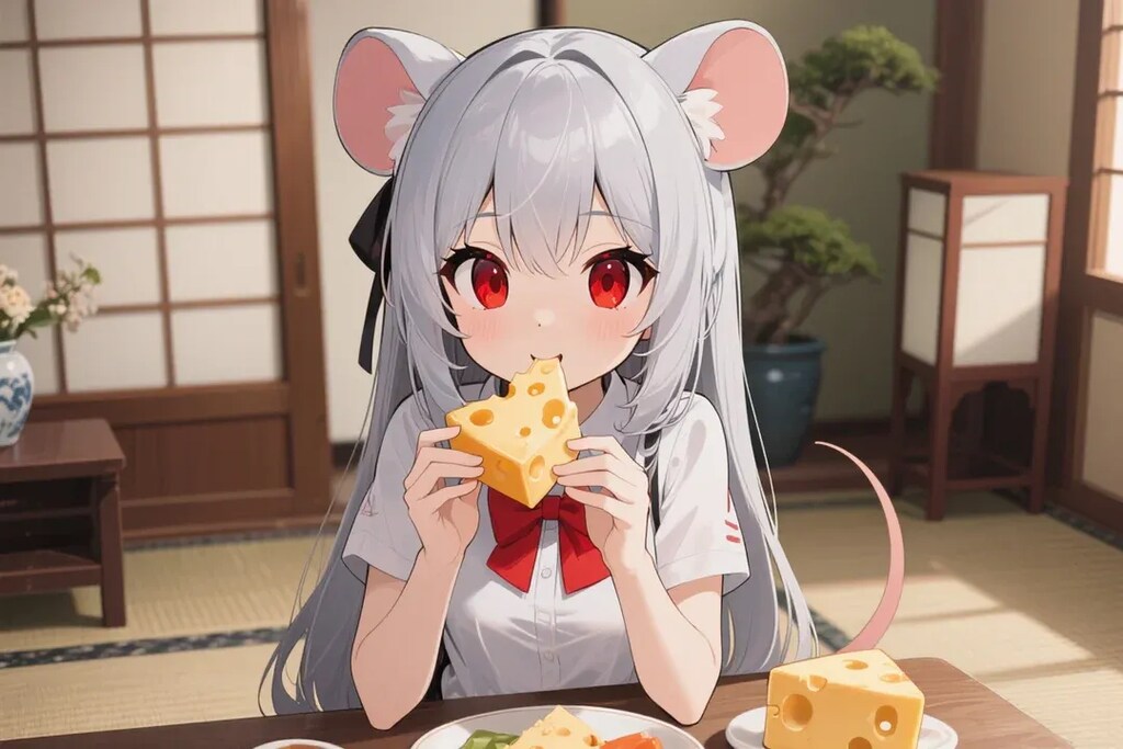 うちの子食事風景