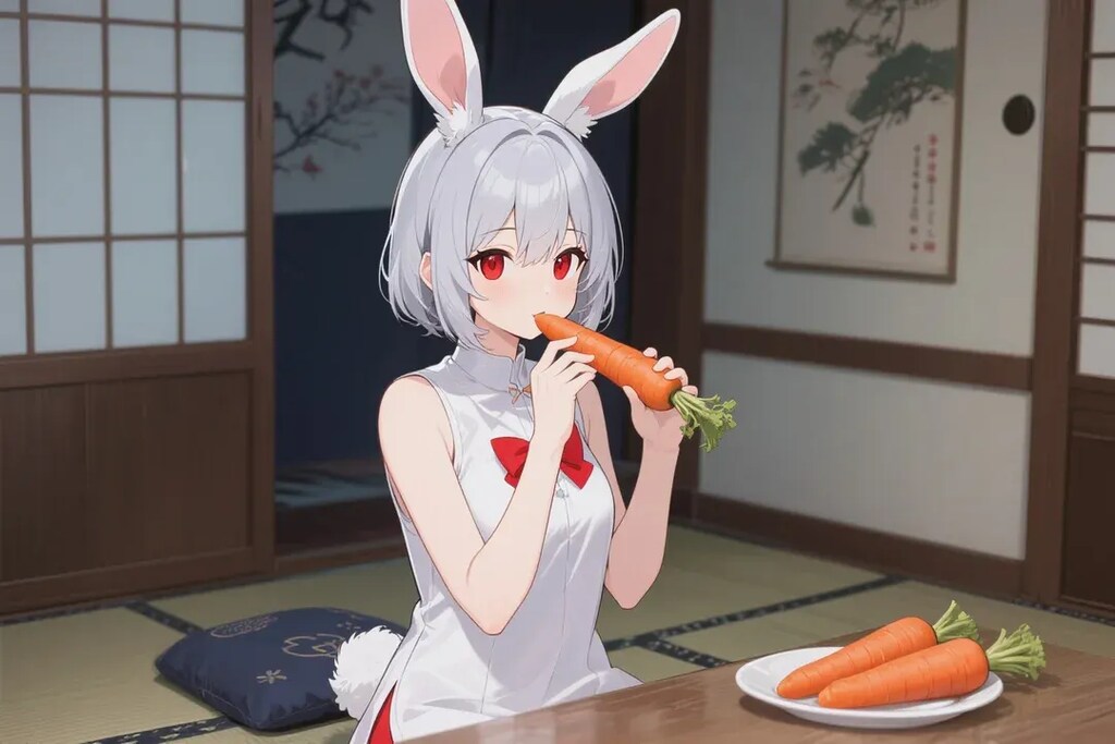 うちの子食事風景