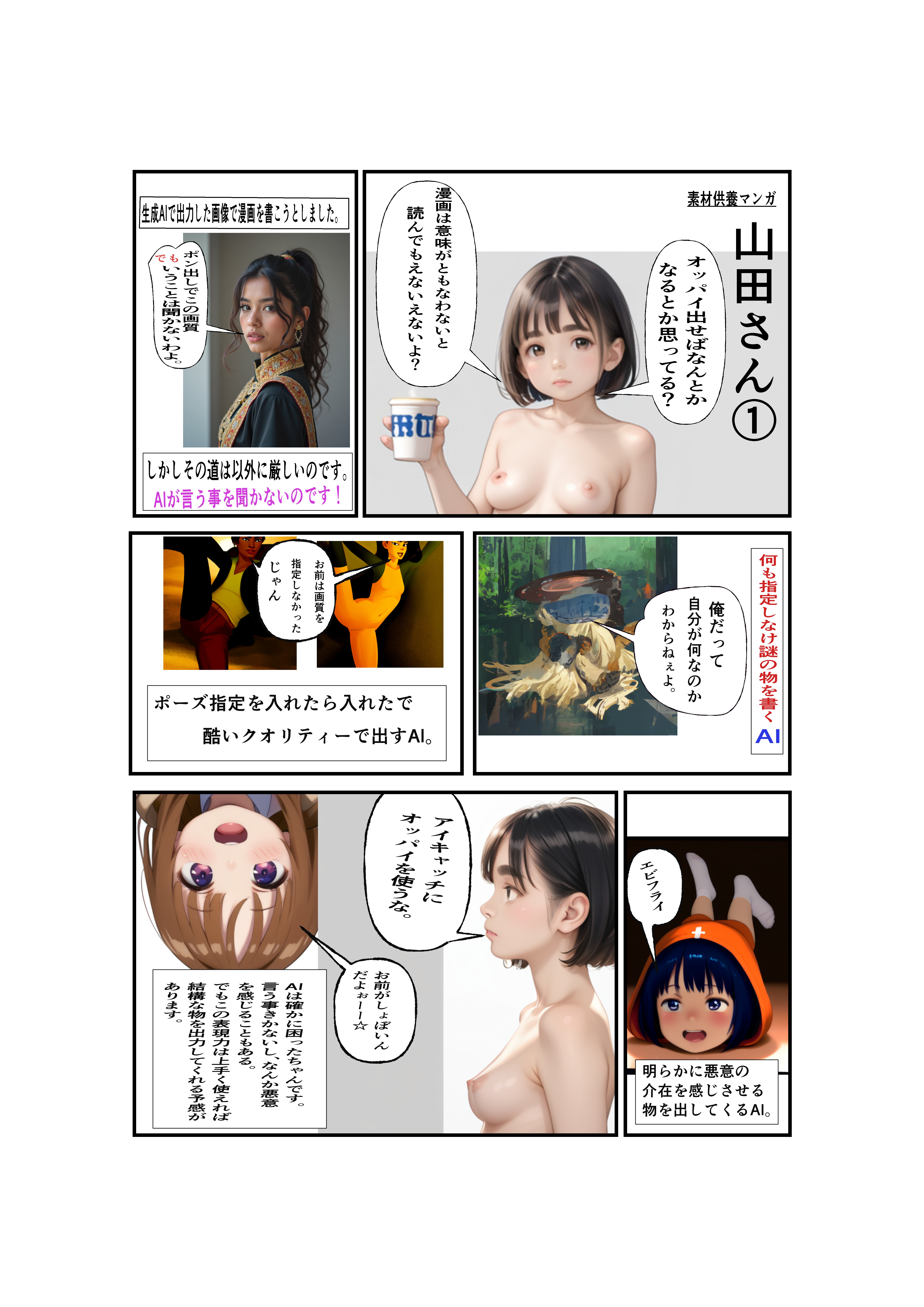素材供養マンガ　山田さん①