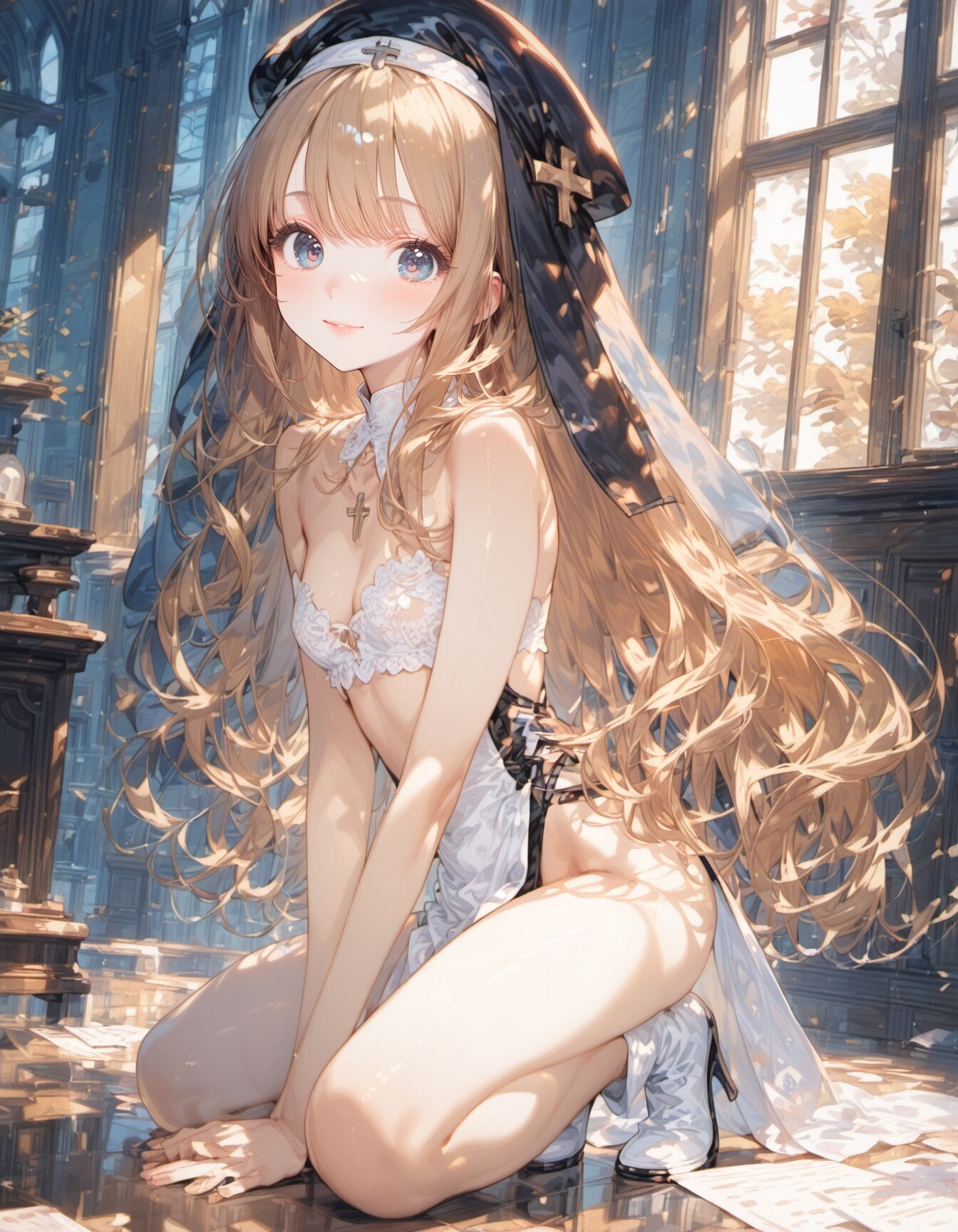 nun hat | の人気AIイラスト・グラビア