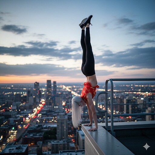 エクストリーム逆立ち企画参加投稿 | の人気AIイラスト・グラビア