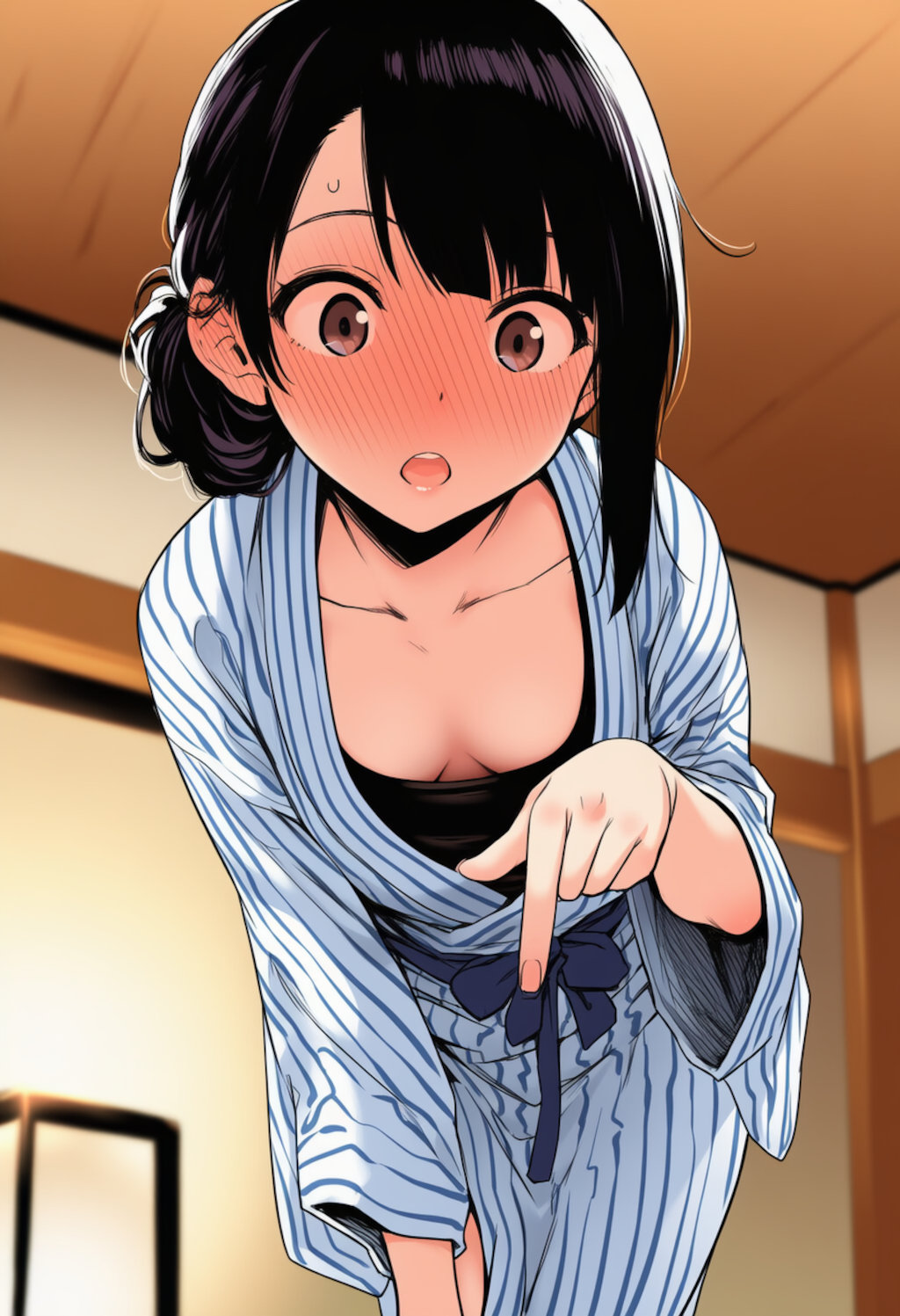 先輩あの、見えてます…ケド？