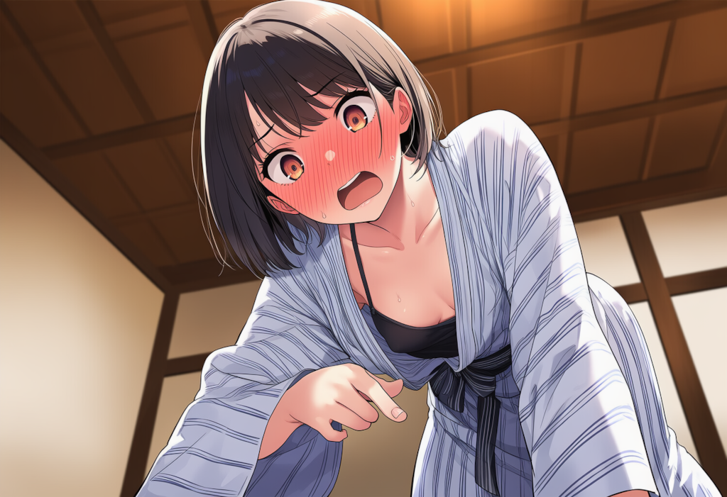 先輩あの、見えてます…ケド？