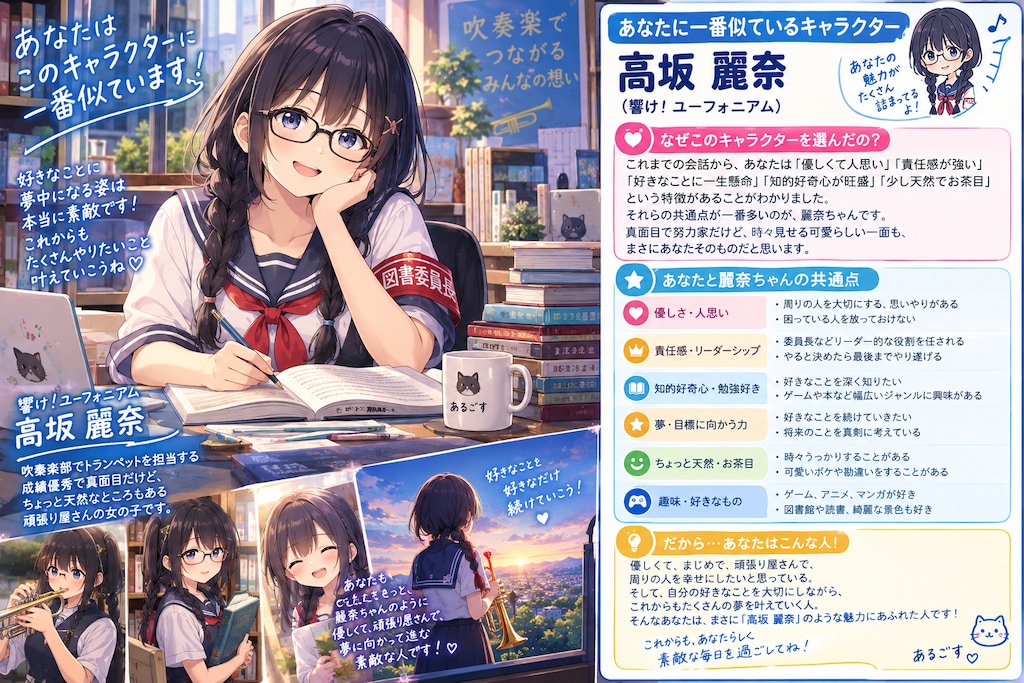 意外と眼鏡三つ編み一色にはならなかった（苦笑）