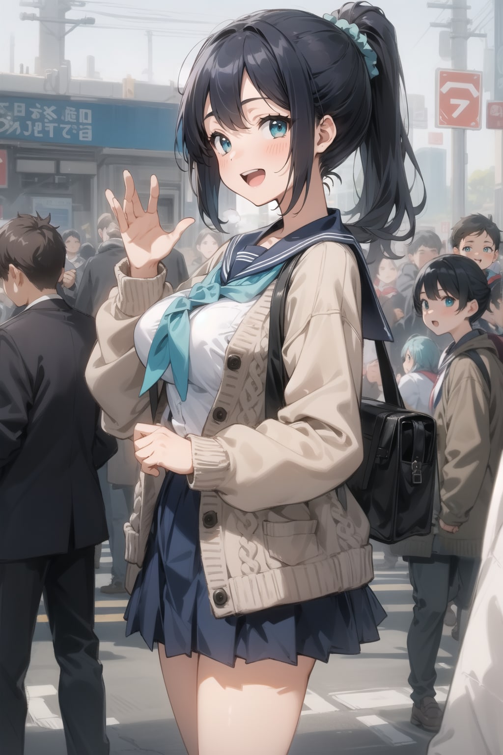あ、おはよー♪まだ朝は寒いねっ