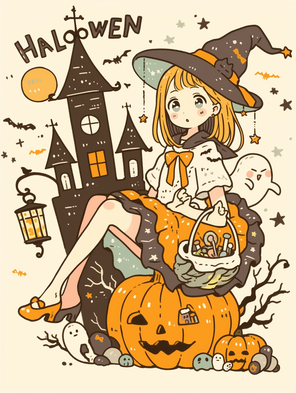 ハロウィンの魔女
