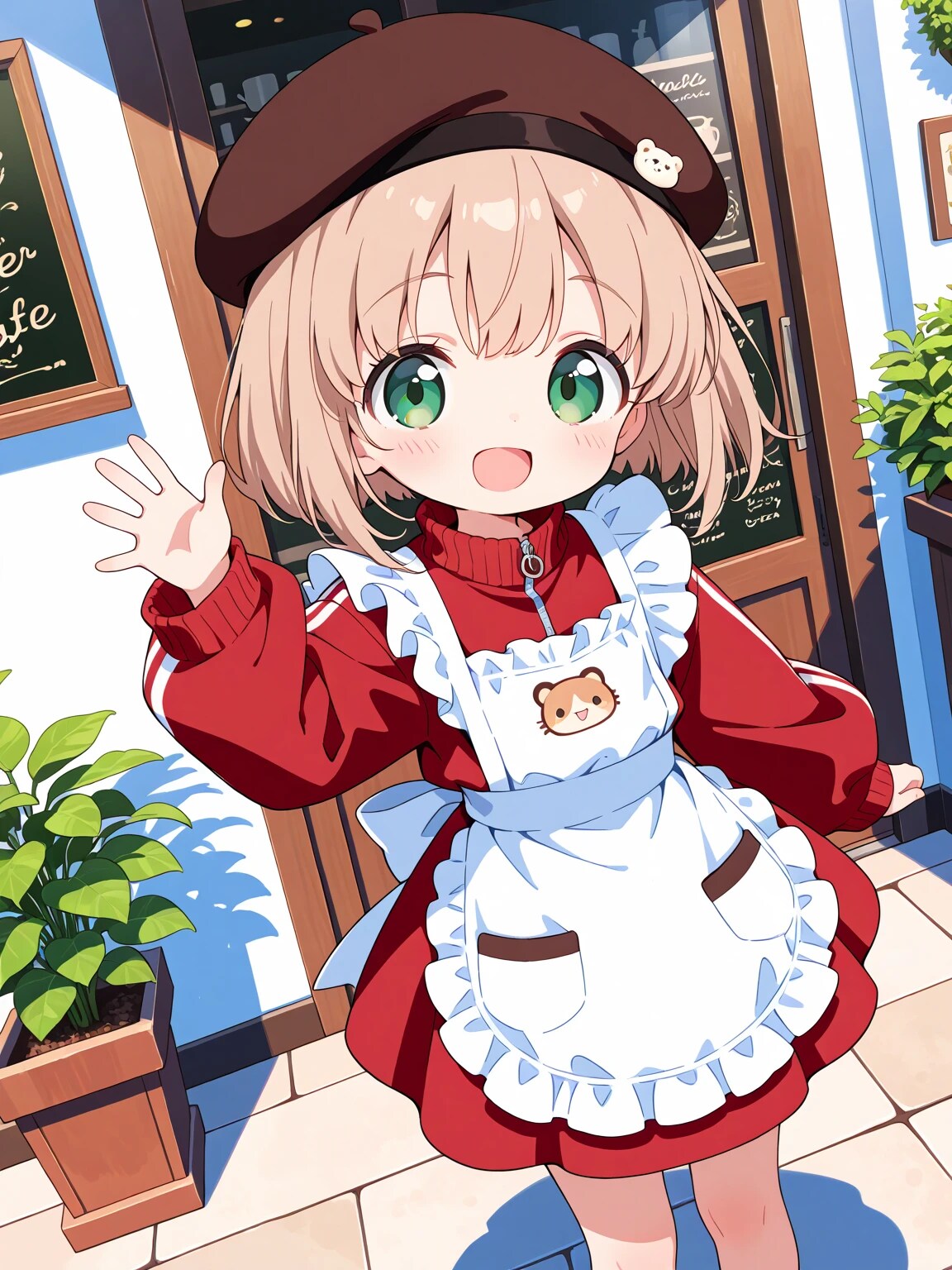 ジャージメイド・SDこはるちゃん | の人気AIイラスト・グラビア