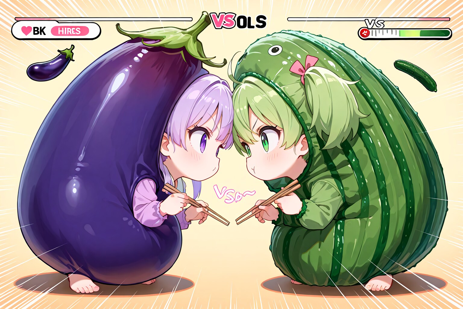 【対決】茄子vs胡瓜！