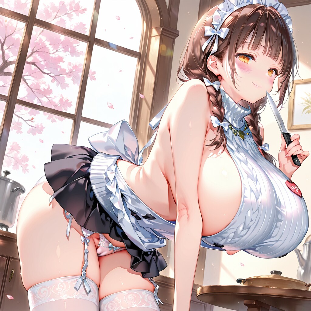 坊ちゃま、Goro様ご提案のバージンキラーメイド服を着てみましたが、いかがですか？