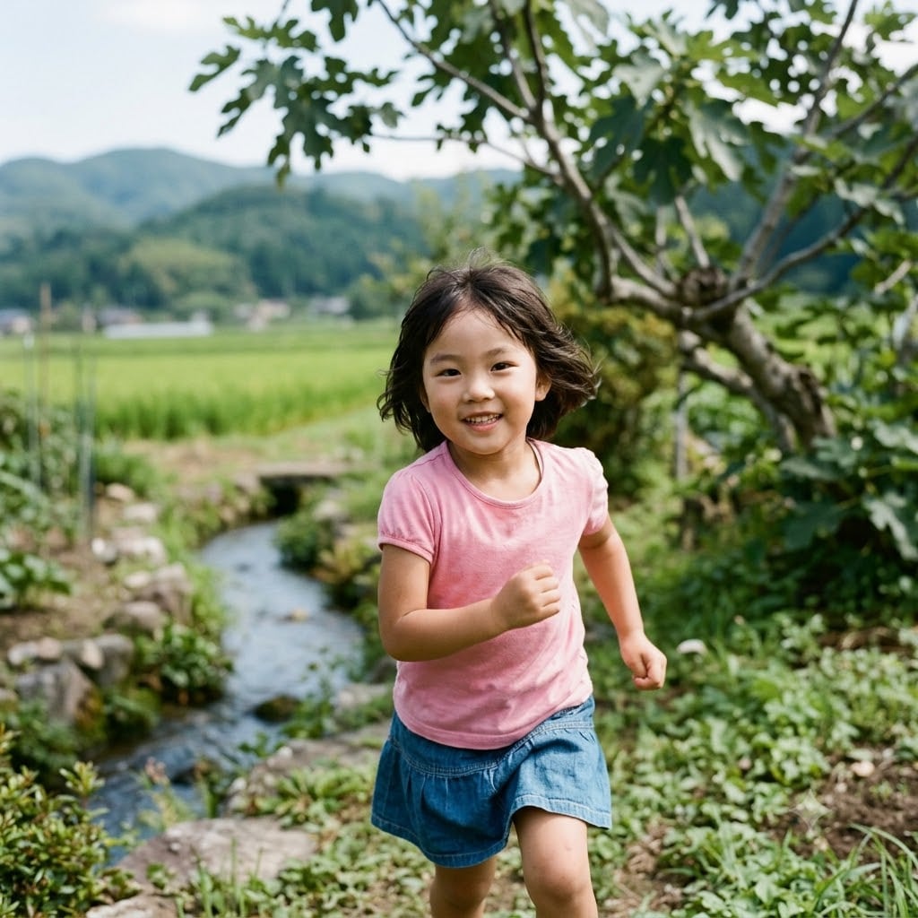 夏でも元気な子供