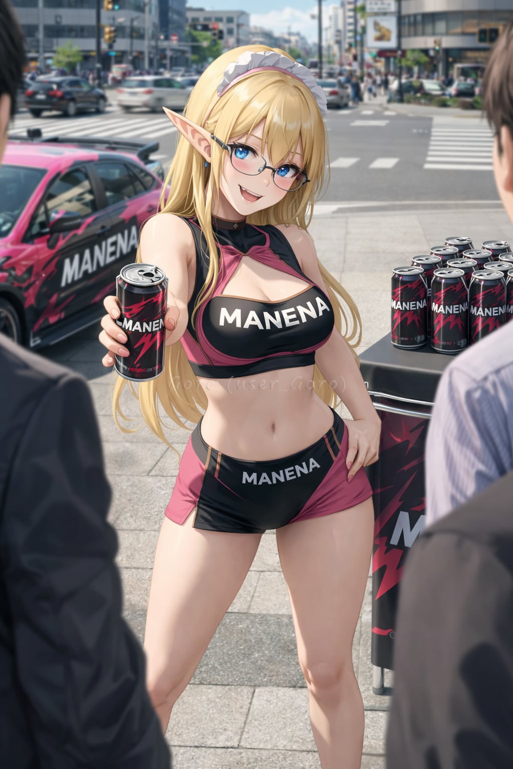 キャンペーンガールにエルフを召喚